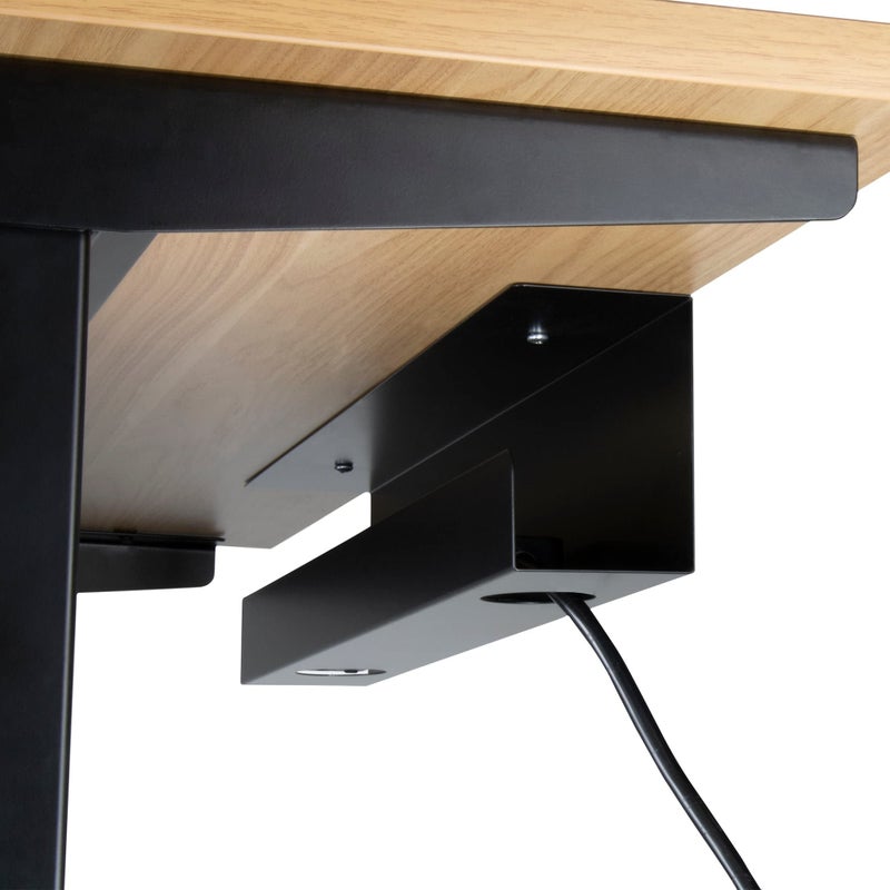 PROGRESSIVE AUTOMATIONS Under Desk Cable Tray Organizer - Black (DO-06-Black) - Image 1
